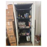 Plastic cabinet and contents