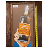 Moxie framed advertising print featuring early beverage / medicinal tonic-style graphics. Moxie was originally marketed as “Moxie Nerve Food” before becoming a well-known New England soft drink. A