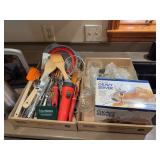 Kitchen appliances and items as shown