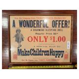 Voigt’s Flour Products advertising sign with vintage-style flour and grocery graphics. Food-related advertising collectible suitable for general store, bakery, kitchen, pantry, country store, or adv