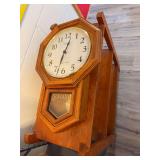 2 shelves, clock, miscellaneous
