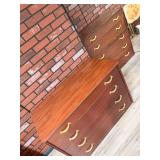 2 vintage storage cabinets with metal drawers