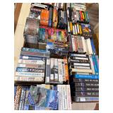 At least 8 flats of train related VHS tapes