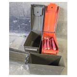 3 ammo cans 1 with flares