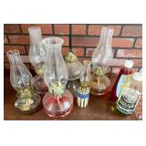Vintage oil lamps and fuel