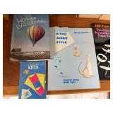 Large amount of books on kites and model airplanes