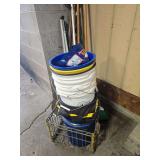 Yard tools and buckets