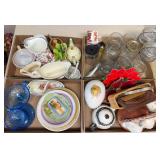 4 flats of household items