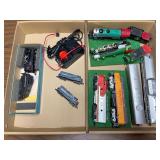 2 flats of train engines and cars