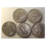 5 1776-1976 Bicentennial Dollars