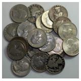 23 Clad Quarters, various dates