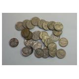29 Jefferson Nickels, Various Dates, All Pre-1964