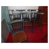 Set of 7 chairs as shown