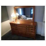 Dresser with mirror