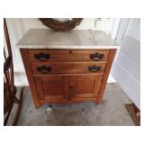 Marble top night stand