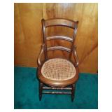 Cane seat chair