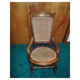 Cane seat chair