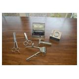 Antique barber tools