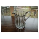 Pressed glass pitcher