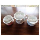 3 shaving mugs as shown