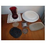 Glass and metal idecor tems as shown