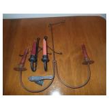 Metal wall sconces for candles