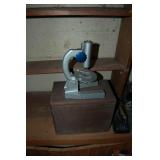 Old microscope in case