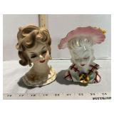 Napco Ware Porcelain Lady Head Vase