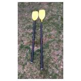 Set of plastic paddles