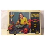 Vintage Wax Flowers Candle Decorating