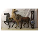 1973 Wall Hanging Horses & Thermo