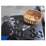 Cookie Cutters / Sifter / Basket Lot