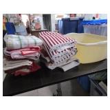 Hand Towels / Kitchen Towels in Plastic Tub