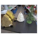 Christmas Décor Lot / 2 Boxes / Candle Holder /