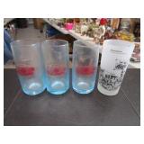 Jerseyville IL The Red House Glasses x3 / Owens