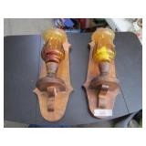 Pair of Wall Hanging Candle Holders