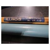 Large Classroom Illinois Map / Retractable