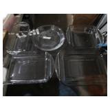 5 Pc Glass Baking Pan Set / Pie / Cake /