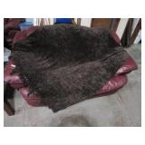 Large Throw Blanket / Curtains Lot 4pcs Total /