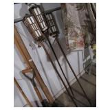 Lot of 3 Patio Torches  Tiki Torches