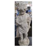 Yard / Garden Statue Child with Lady Bug