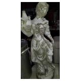 Large Garden Statue Girl & Pitcher Concrete
