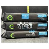 3 packs dude wipes - 144 wipes total