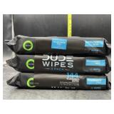 3 packs dude wipes - 144 wipes total