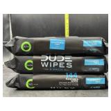 3 packs dude wipes - 144 wipes total