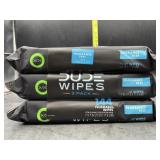3 packs dude wipes - 144 wipes total