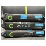 3 packs dude wipes - 144 wipes total