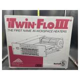 Twin-flo III the first name in kickspace heaters