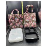 10 3 compartment food prep containers with lids