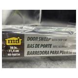 36in door sweep with drip cap